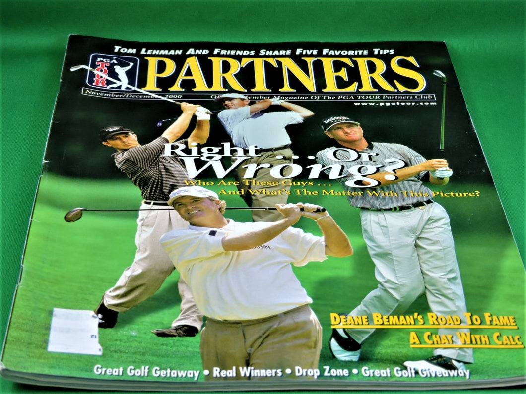 Magazine - PGA Tour Partners Club Magazine - November/December - 2000 - Right...Or Wrong?
