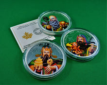 Charger l'image dans la galerie, Currency - Silver 3 Coin Set - 2018 - RCM - The San Xing Gods