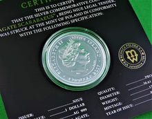 Charger l'image dans la galerie, Currency - Silver Coin - $1 - 2017 - Mint of Poland - Agate Scarabaeus