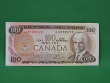 Load image into Gallery viewer, Canadian Bank Notes - ENZ - 1975 - $100 - AJK7039770