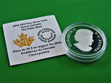 Charger l'image dans la galerie, Currency - Silver Coin - $20 - 2016 - RCM - Iconic Canada - The Polar Bear