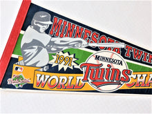 Load image into Gallery viewer, Pennant Flag - Minnesota Twins - 1991 World Series Champions