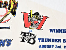 Charger l'image dans la galerie, Pennant Flag - Winnipeg Goldeyes vs. Thunder Bay Whiskey Jacks