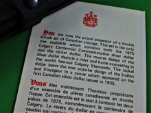 Charger l'image dans la galerie, Currency - Coin Set - 1975 - RCM - Double Dollar Proof Set - Calgary Centennial