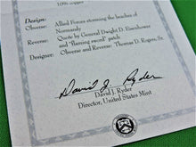 Charger l'image dans la galerie, Currency - Coin Set - 1994 - Three-Coin Silver Proof Collection - Commemorating the 50th Anniversary of the Allied Invasion of Europe