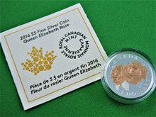 Charger l'image dans la galerie, Currency - Silver Coin - $3 - 2016 - RCM - Queen Elizabeth Rose