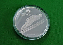 Charger l'image dans la galerie, Currency - Silver Coin - $20 - 1987 - RCM - Olympic Winter Games - Coin 9 -  Ski Jumping