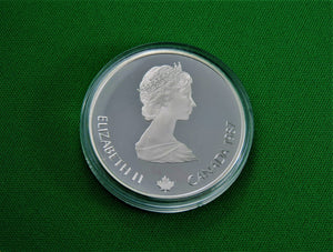 Currency - Silver Coin - $20 - 1987 - RCM - Olympic Winter Games - Coin 9 -  Ski Jumping