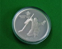 Load image into Gallery viewer, Currency - Silver Coin - $20 - 1986 - RCM - Olympic Winter Games - Coin 3 - Hockey
