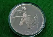 Load image into Gallery viewer, Currency - Silver Coin - $20 - 1986 - RCM - Olympic Winter Games - Coin 4 - Biathlon