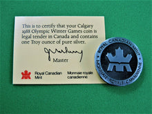 Charger l'image dans la galerie, Currency - Silver Coin - $20 - 1985 - RCM - Olympic Winter Games - Coin 1 - Downhill Skiing