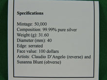 Charger l'image dans la galerie, Currency - Silver Coin - $100 - 2013 - RCM - Bison Stampede