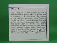 Load image into Gallery viewer, Currency - Silver Coin - $30 - 2016 - RCM - Northern Lights in the Moonlight