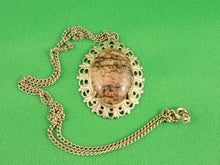 Load image into Gallery viewer, Jewelry - Brown Mottled Natural Stone Necklace