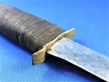 Load image into Gallery viewer, Knife - Custom Hand Made Leather Handled Fixed Blade Knife