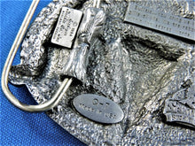 Charger l'image dans la galerie, Belt Buckle - Buffalo Skull and Twin Eagles with Red Enamel