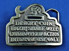 Load image into Gallery viewer, Belt Buckle - Insert 5 Cent Coin - Limited Edition - Pewter