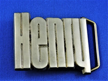 Charger l'image dans la galerie, Belt Buckle - "Henry" - Solid Brass Baron Buckle - 4070