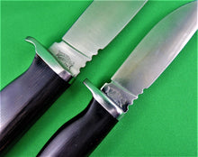 Load image into Gallery viewer, Knife - Frost 2 Piece Knife Set Black Fixed Blade - Early Edition