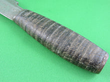 Charger l'image dans la galerie, Knife - Large Stacked Leather Handle Upswept Curve Fixed Blade Knife