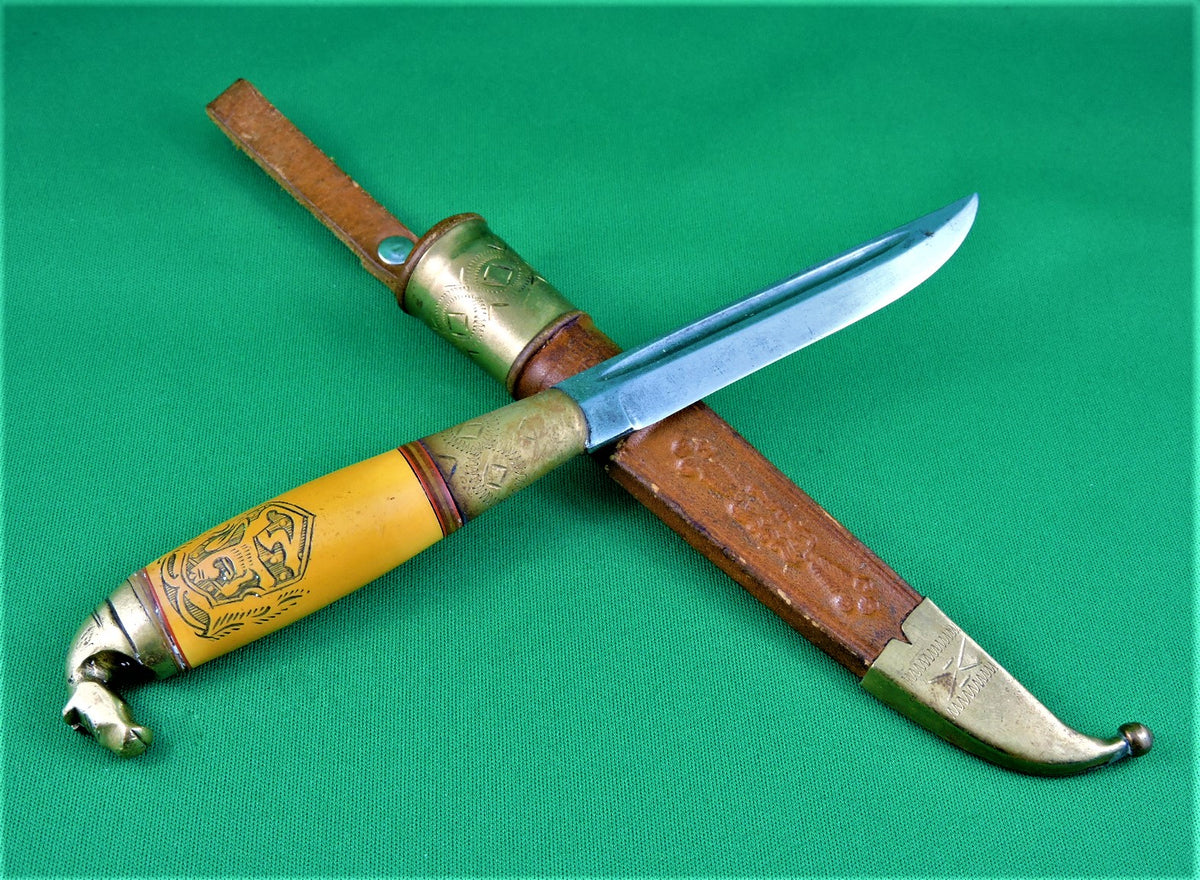 Jarvenpaa Kauhava horse head knife Scandi Hunting Finland