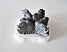 Load image into Gallery viewer, Inuit Art - Muskox Herd in Defensive Position on Snow Patch