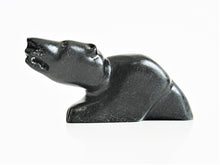 Load image into Gallery viewer, Inuit Art - Black Soapstone Polar Bear