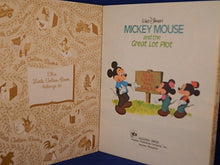 Load image into Gallery viewer, Children's Book - Little Golden Book - 1978 - Mickey Mouse and the Great Lot Plot
