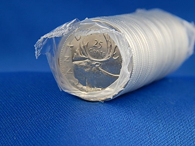 Coins and Currency - Uncirculated Roll - Canadian Cariboo Quarter 2009