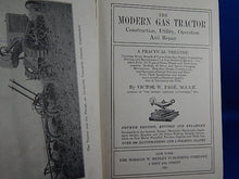 Load image into Gallery viewer, Book - 1924 - The Modern Gas Tractor - By Victor W. Page
