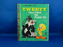 Load image into Gallery viewer, Children's Book - Little Golden Book - 1975 - Tweety Plays Catch The Puddy Tat
