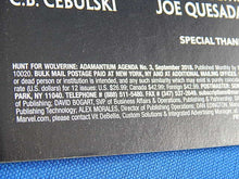 Load image into Gallery viewer, Marvel Comics - The Adamantum Agenda - Hunt For Wolverine - #3 - September 2018
