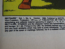 Load image into Gallery viewer, Marvel Comics - Sectaurs - Warriors of Symbion - #3 - October 1985
