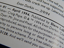 Load image into Gallery viewer, Slave Labor Graphics Comics - Milk and Cheese's First 2nd Issue - #1 - April 1994
