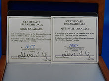 Load image into Gallery viewer, Currency - Coin Set - Silver Dollars - 1985 - Hawaiian Mint - Akahi Dala
