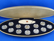 Load image into Gallery viewer, Currency - Millennium Commemorative Coin Set - 25 Cents x 12 - 1999 - Royal Canadian Mint
