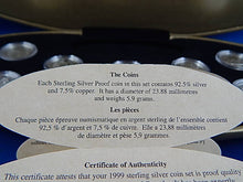 Load image into Gallery viewer, Currency - Millennium Commemorative Coin Set - 25 Cents x 12 - 1999 - Royal Canadian Mint
