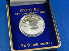 Load image into Gallery viewer, Currency - Silver Medallion - 1986 - Expo 86 Official Medallion

