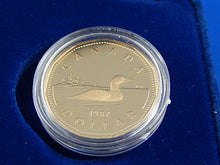Load image into Gallery viewer, Currency - Canadian Coin - $1 - 1987 - Royal Canadian Mint - Canada Proof Like Loon Coin Special Edition Commemorates the First Year of Issue.
