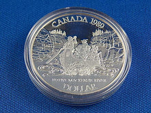Load image into Gallery viewer, Currency - Canadian Coin - $1 - 1989 - Royal Canadian Mint - 200th Anniversary of Sir Alexander Mackenzie's Voyage of Discovery in the Northwest of Canada
