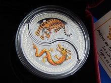 Charger l'image dans la galerie, Silver Coins - $10 Each - 2018 - Yin and Yang Coins - Tiger and Dragon
