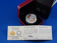 Charger l'image dans la galerie, Silver Coins - $10 Each - 2018 - Yin and Yang Coins - Tiger and Dragon
