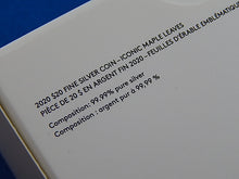 Charger l'image dans la galerie, Silver Coin - $20 - 2020 - Iconic Maple Leaves (G)
