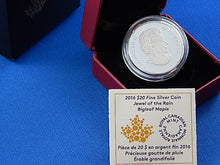 Charger l'image dans la galerie, Silver Coin - $20 - 2016 - Jewel of the Rain - Bigleaf Maple
