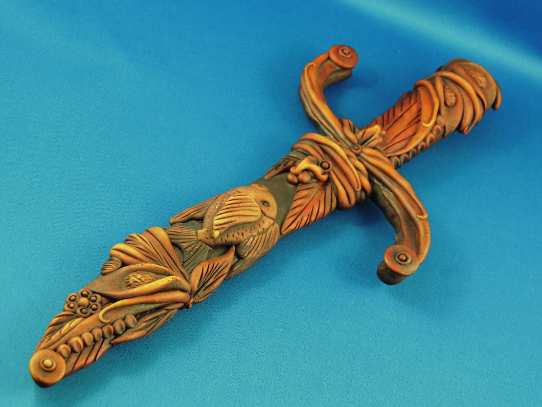 Knife - Decorative Cast Knife and Sheath
