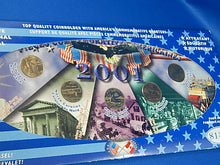Load image into Gallery viewer, Set of 5 Coins - 25 Cents - 2001 - Americas's Commemorative Quarters
