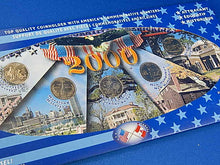 Load image into Gallery viewer, Set of 5 Coins - 25 Cents - 2000 - Americas's Commemorative Quarters
