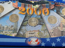 Load image into Gallery viewer, Set of 5 Coins - 25 Cents - 2000 - Americas's Commemorative Quarters
