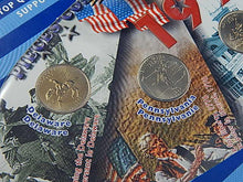 Load image into Gallery viewer, Set of 5 Coins - 25 Cents - 1999 - Americas's Commemorative Quarters
