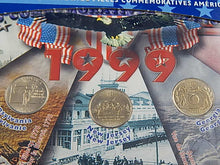 Load image into Gallery viewer, Set of 5 Coins - 25 Cents - 1999 - Americas's Commemorative Quarters
